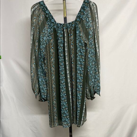 Anthropologie Green Bishop Sleeve Dress size Small NWT - Picture 4 of 6